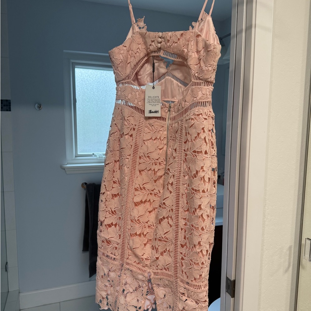 Bardot Botanic Dress in light pink